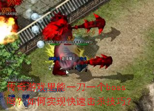 ������Ϸ����һ��һ��boss�����ʵ�ֿ��ٻ�ɱ���ɣ�