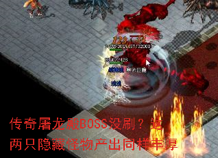 传奇屠龙殿BOSS没刷?这两只隐藏怪物产出同样丰厚 传奇屠龙殿BOSS没刷?这两只隐藏怪物产出同样丰厚
