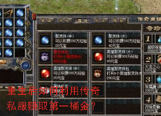 重生后如何利用传奇私服赚取第一桶金? 重生后如何利用传奇私服赚取第一桶金?