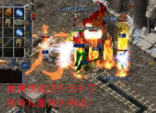 如何快速提升无补丁传奇私服角色等级? 如何快速提升无补丁传奇私服角色等级?