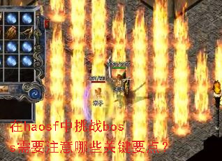 ��haosf����սboss��Ҫע����Щ�ؼ�Ҫ�㣿
