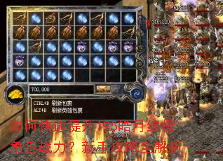 如何快速提升195皓月终极角色战力?新手攻略全解析 如何快速提升195皓月终极角色战力?新手攻略全解析