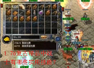 1.76���ž�Ʒ��սʿ����Щʵ�ü��ܣ�
